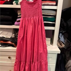 Hill House Pink "The Nap" Dress w/smocking